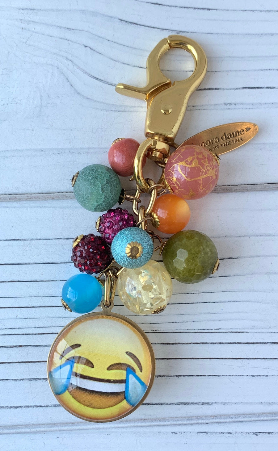 Lenora Dame LOL Emoji Purse and Bag Charm - Keychain