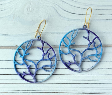 Lenora Dame Willow Tree Earrings in Cloudy Day