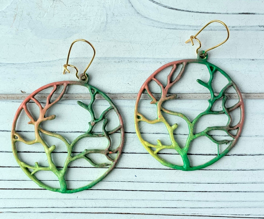 Lenora Dame Willow Tree Earrings in Root Vegetable
