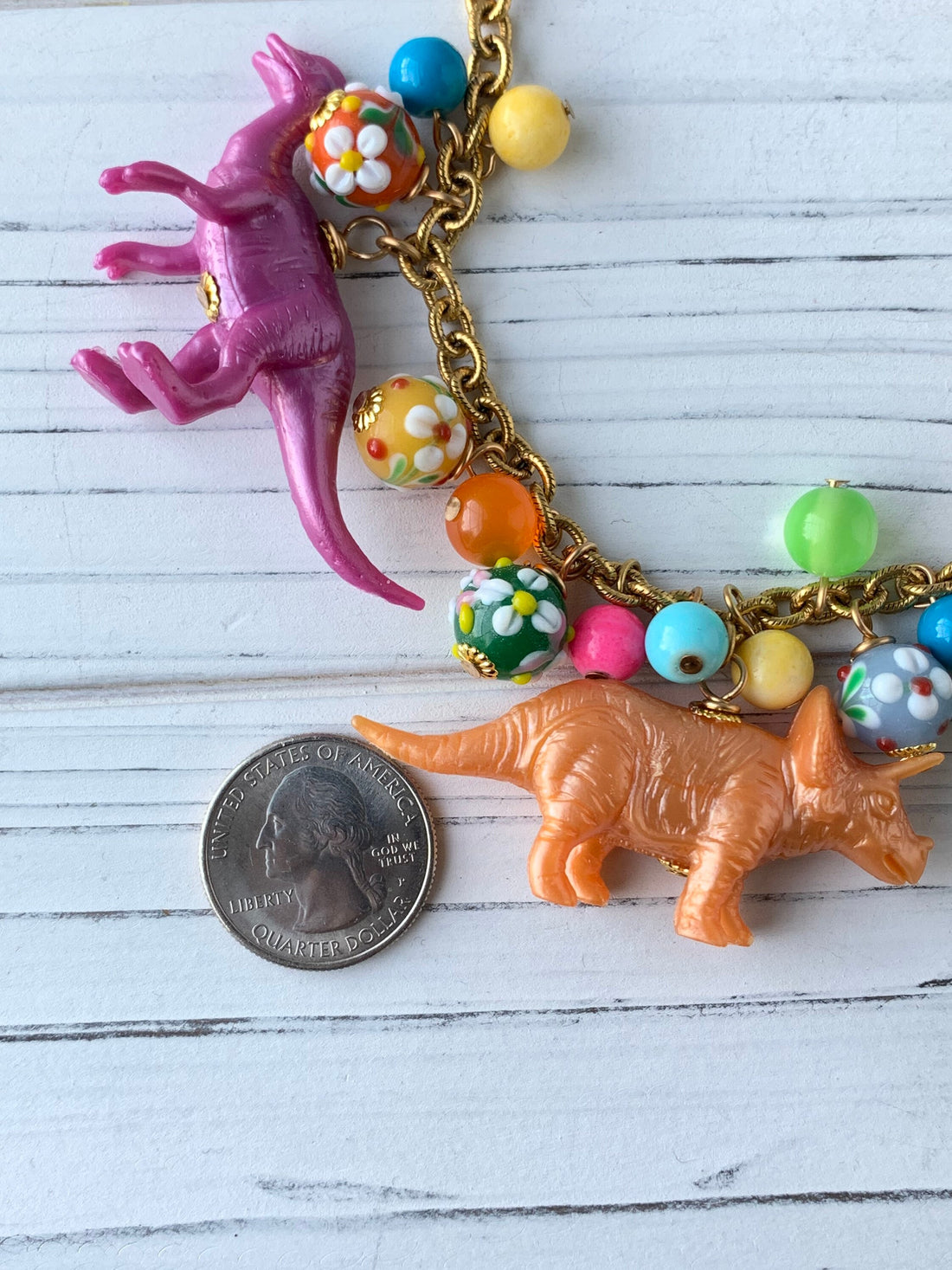 Lenora Dame Dino Sparkle Kiddie Necklace