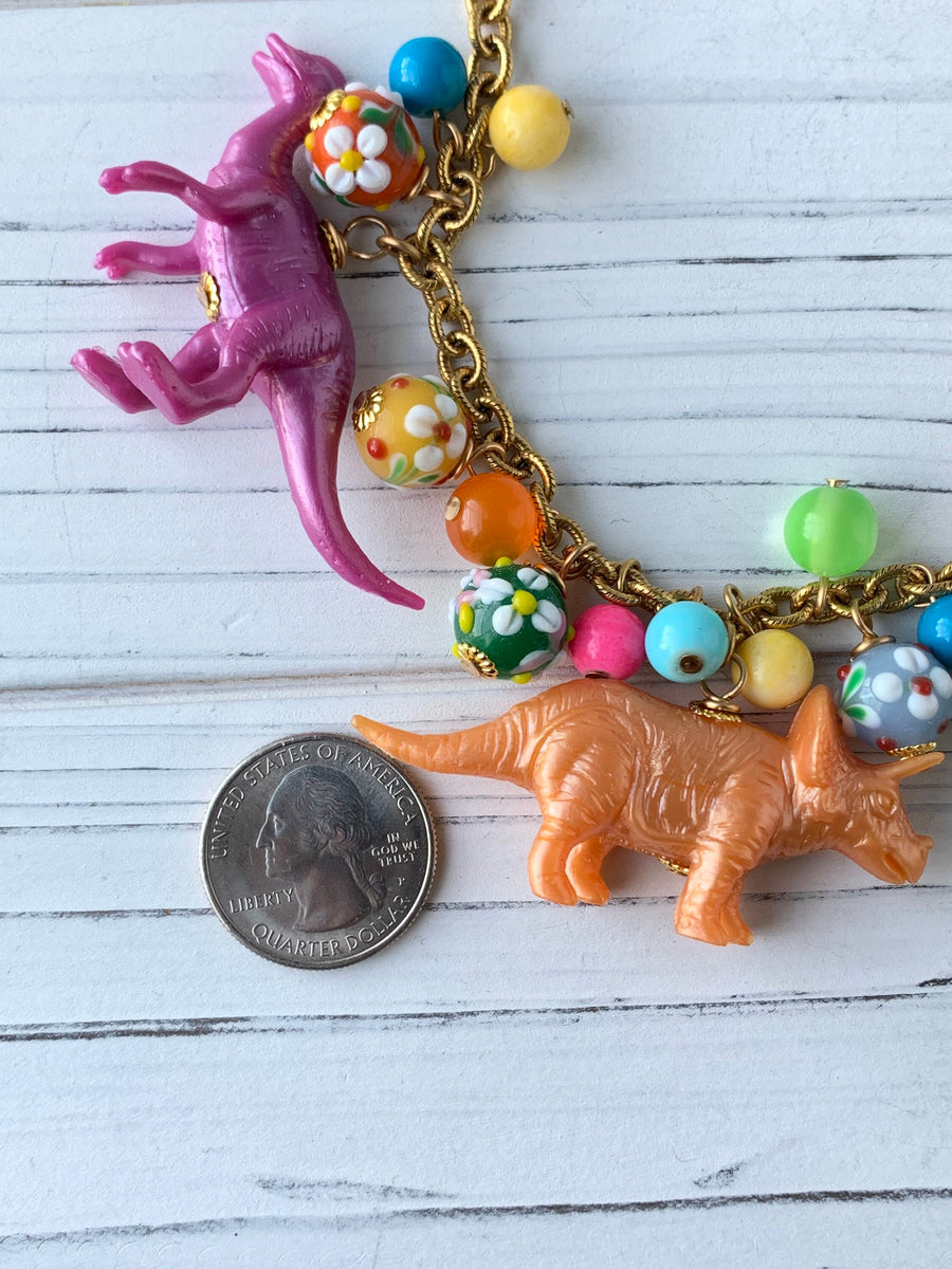 Lenora Dame Dino Sparkle Kiddie Necklace