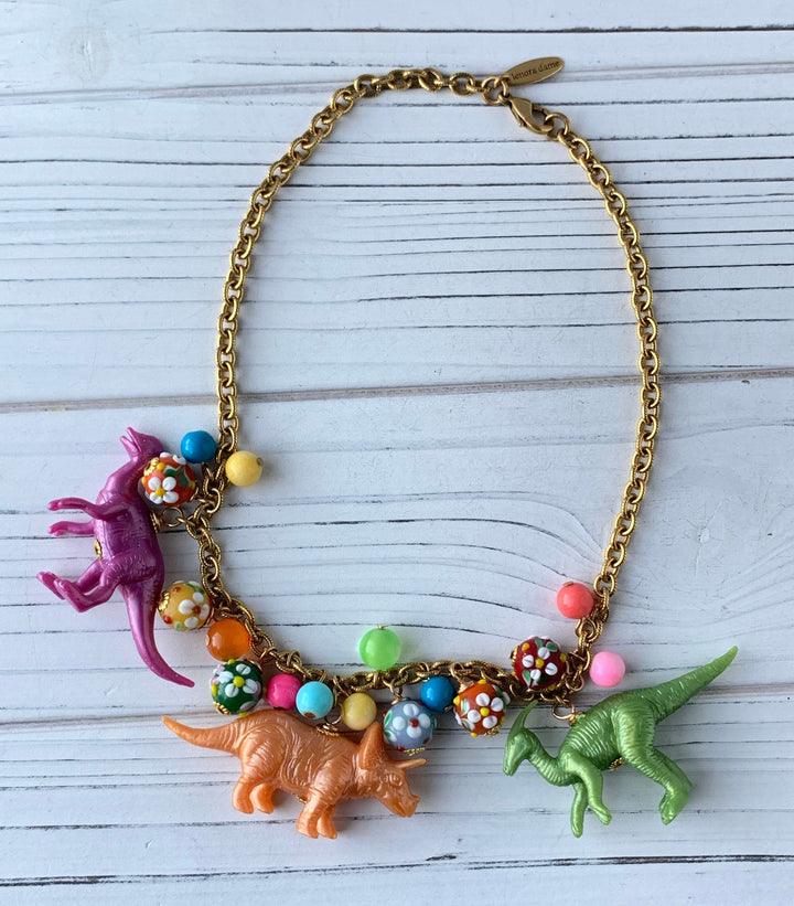 Lenora Dame Dino Sparkle Kiddie Necklace