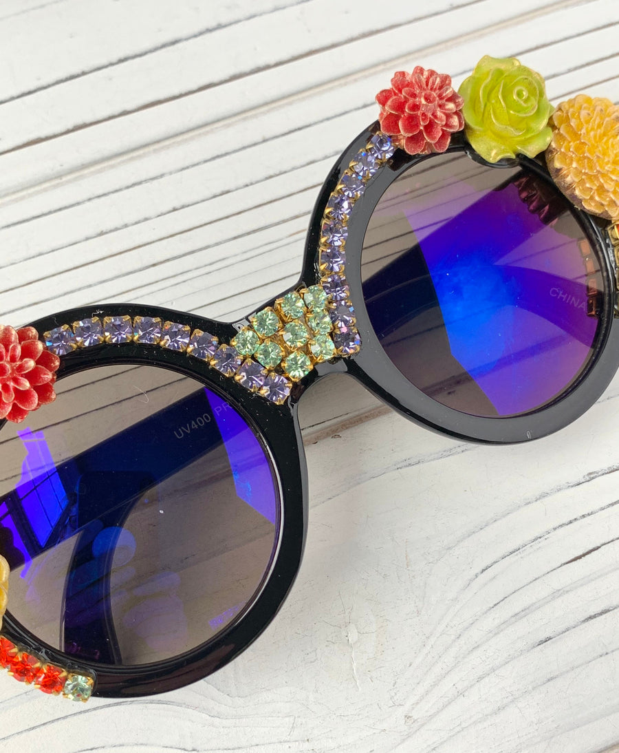 Lenora Dame Florence Sunnies Embellished Sunglasses