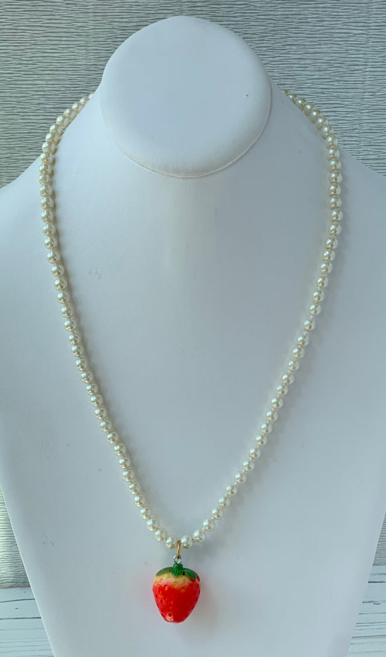 Lenora Dame Pearly Strawberry Necklace