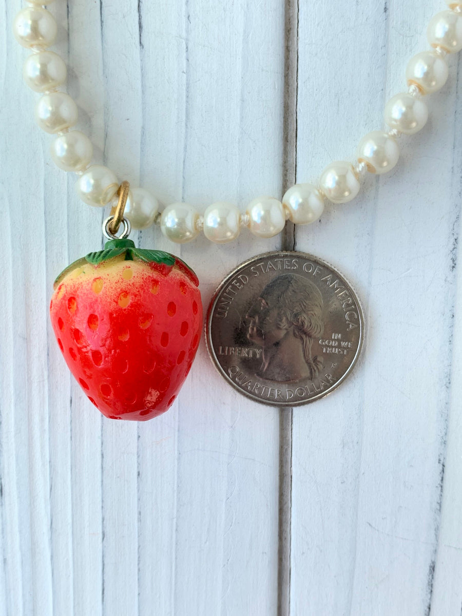 Lenora Dame Pearly Strawberry Necklace