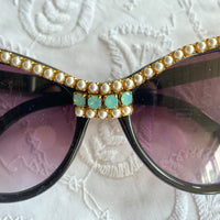 Lenora Dame Christina Sunnies Embellished Sunglasses