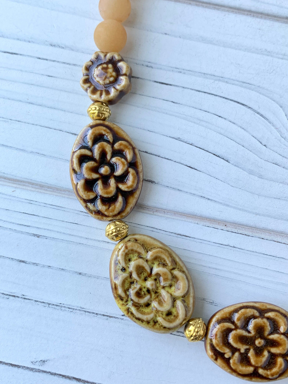 Lenora Dame Mother Earth Necklace in Coffee Bean