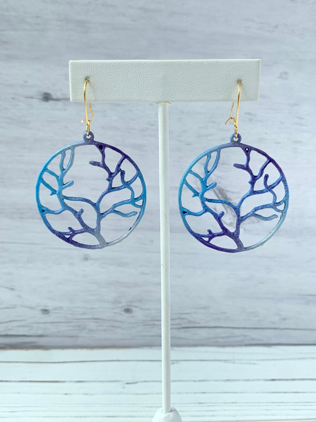 Lenora Dame Willow Tree Earrings in Cloudy Day