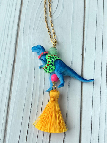 Lenora Dame Tino the T-Rex Pendant Necklace