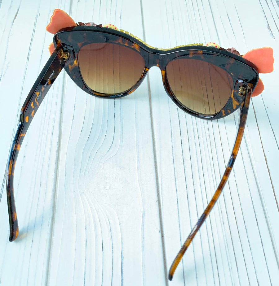 Lenora Dame Beatrice Embellished Designer Sunglasses