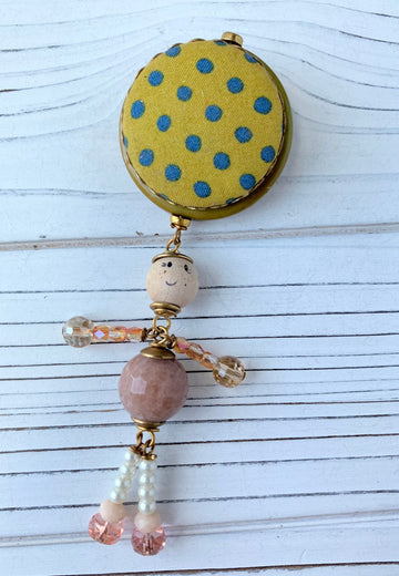 Lenora Dame Dancing Dolly Pin in Polka Dot