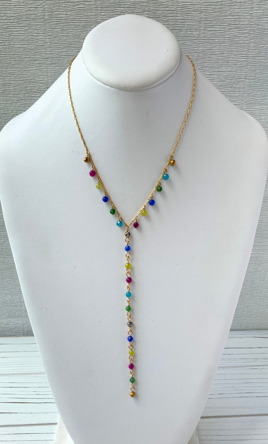 Lenora Dame Petite Party Girl Drop Necklace