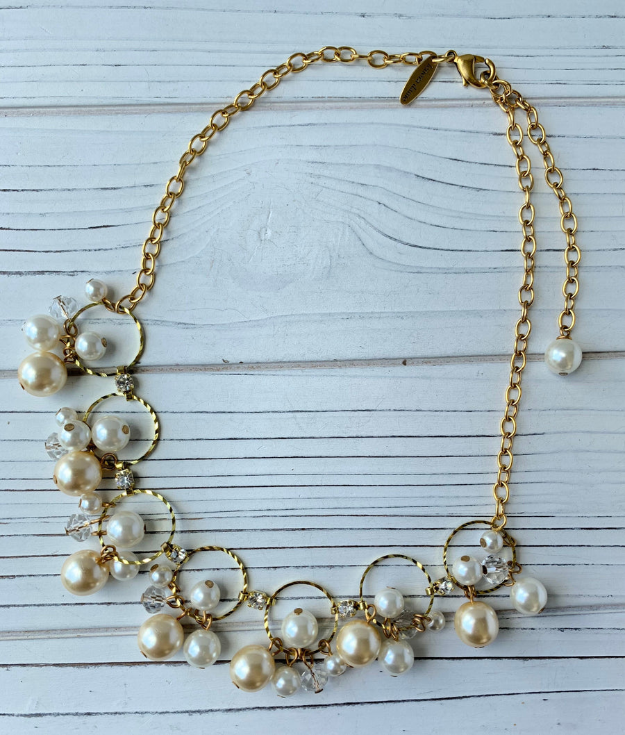 Lenora Dame Pearl + Circles Classic Necklace
