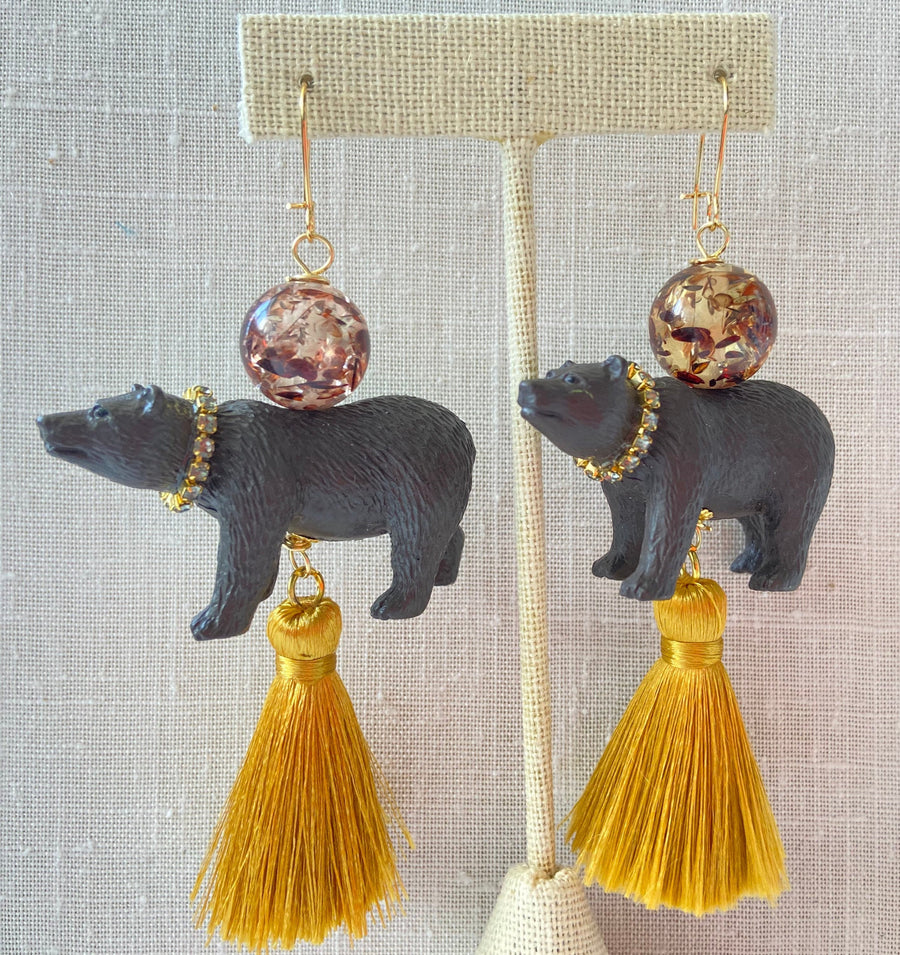 Lenora Dame Gordon the Grizzly Bear Earrings