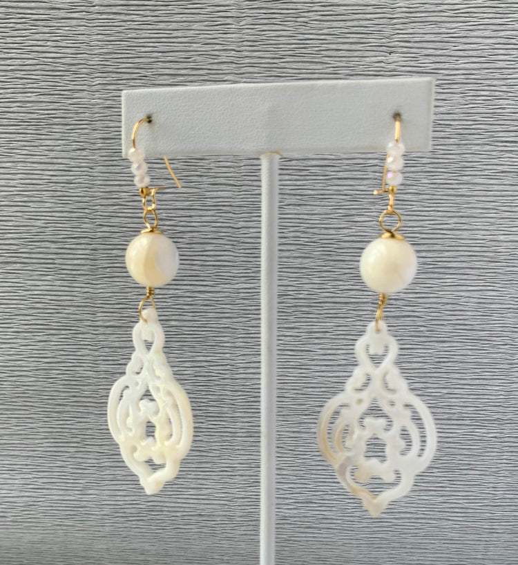 Lenora Dame Henna Offset Earrings