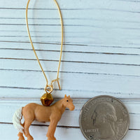 Lenora Dame Equestrian Hoop Earrings Lightweight Miniature Horse Earrings