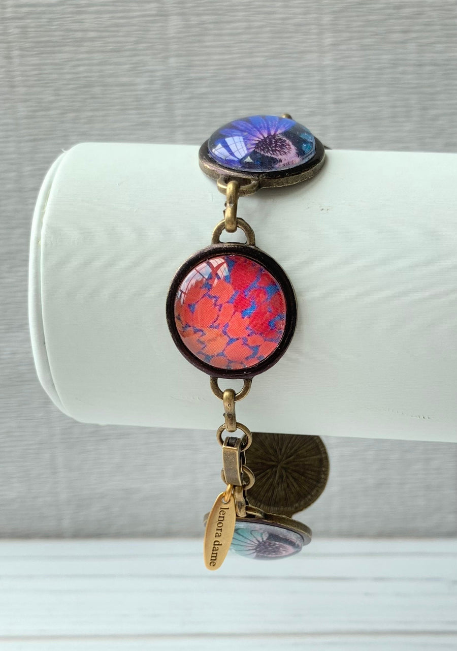 Lenora Dame Patchwork Bracelet in Dusk
