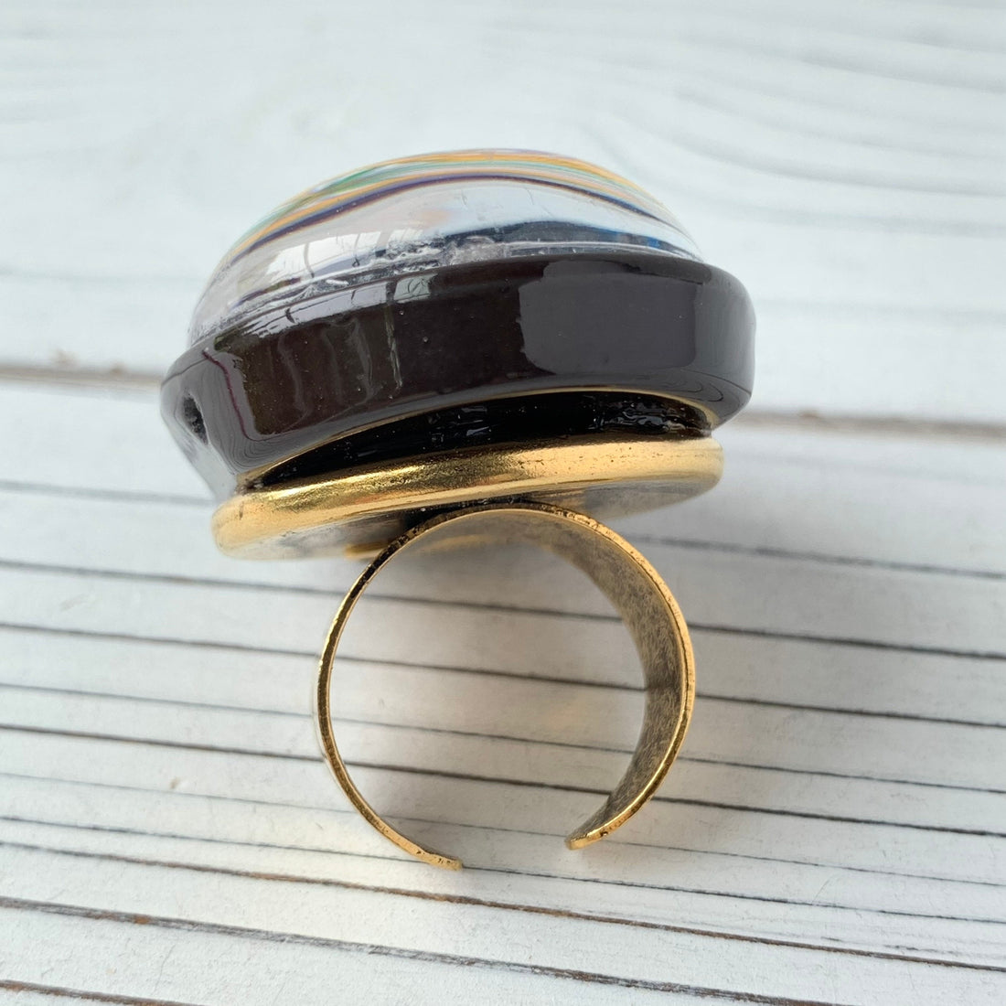 Lenora Dame Cosmos Lens Statement Ring