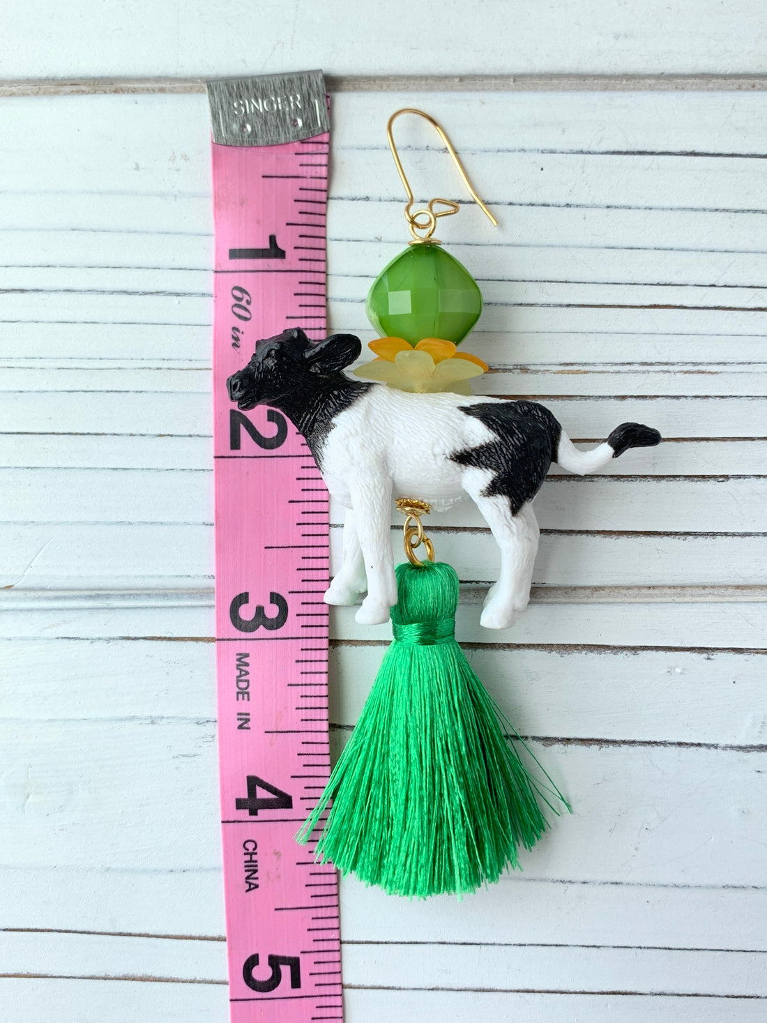 Lenora Dame Callie the Calf Cow Earrings