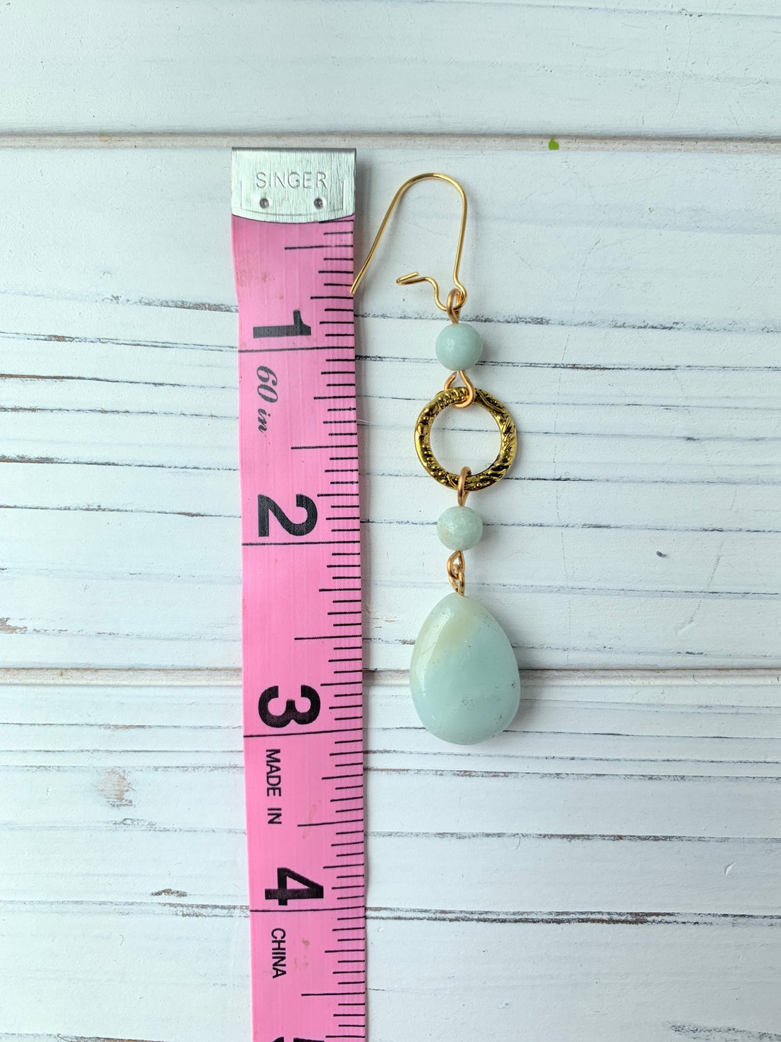 Lenora Dame Jadeite Drop Earrings Semiprecious