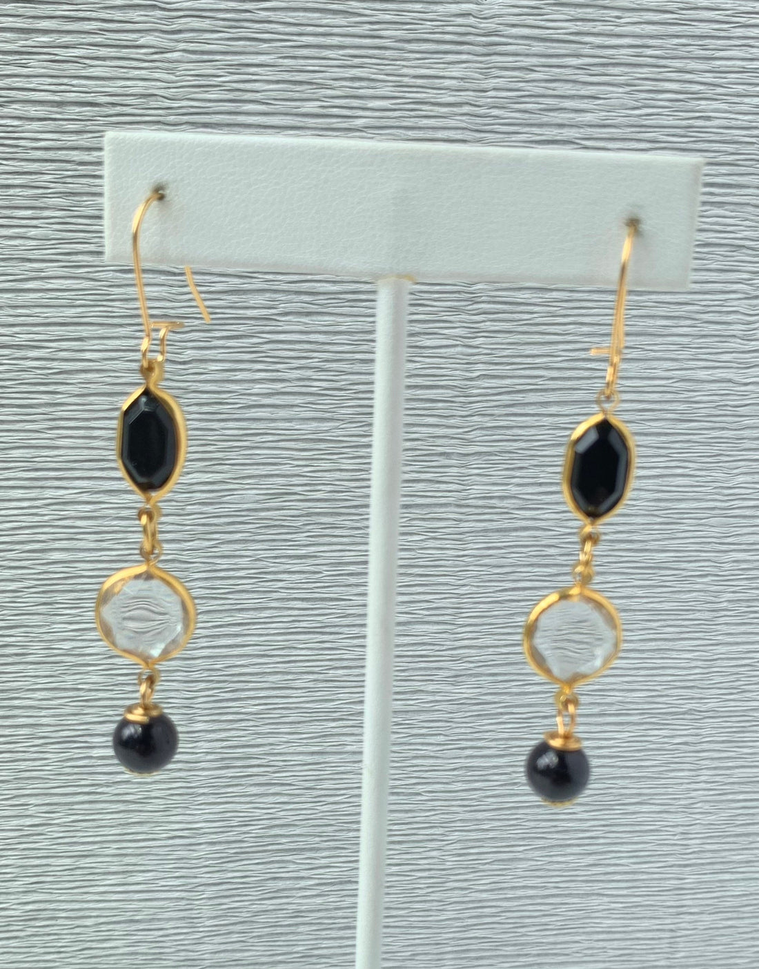 Lenora Dame Amulet Earrings in Midnight