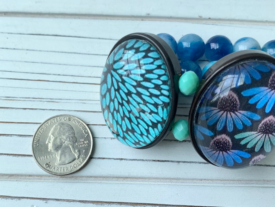 Lenora Dame Azul Lens Stretch Bracelet