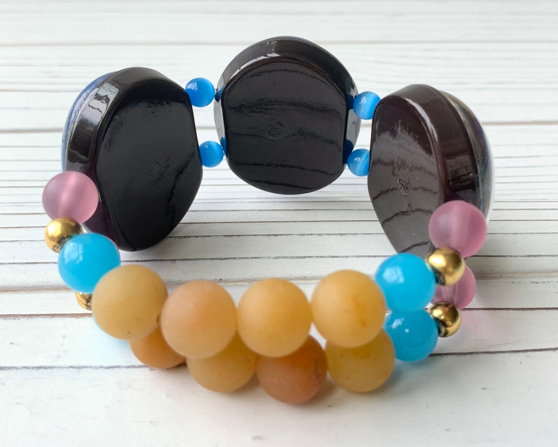 Lenora Dame Cosmos Lens Stretch Bracelet