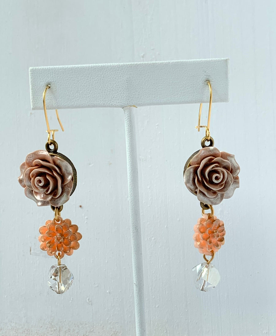 Lenora Dame Caramel Fall Bouquet Earring