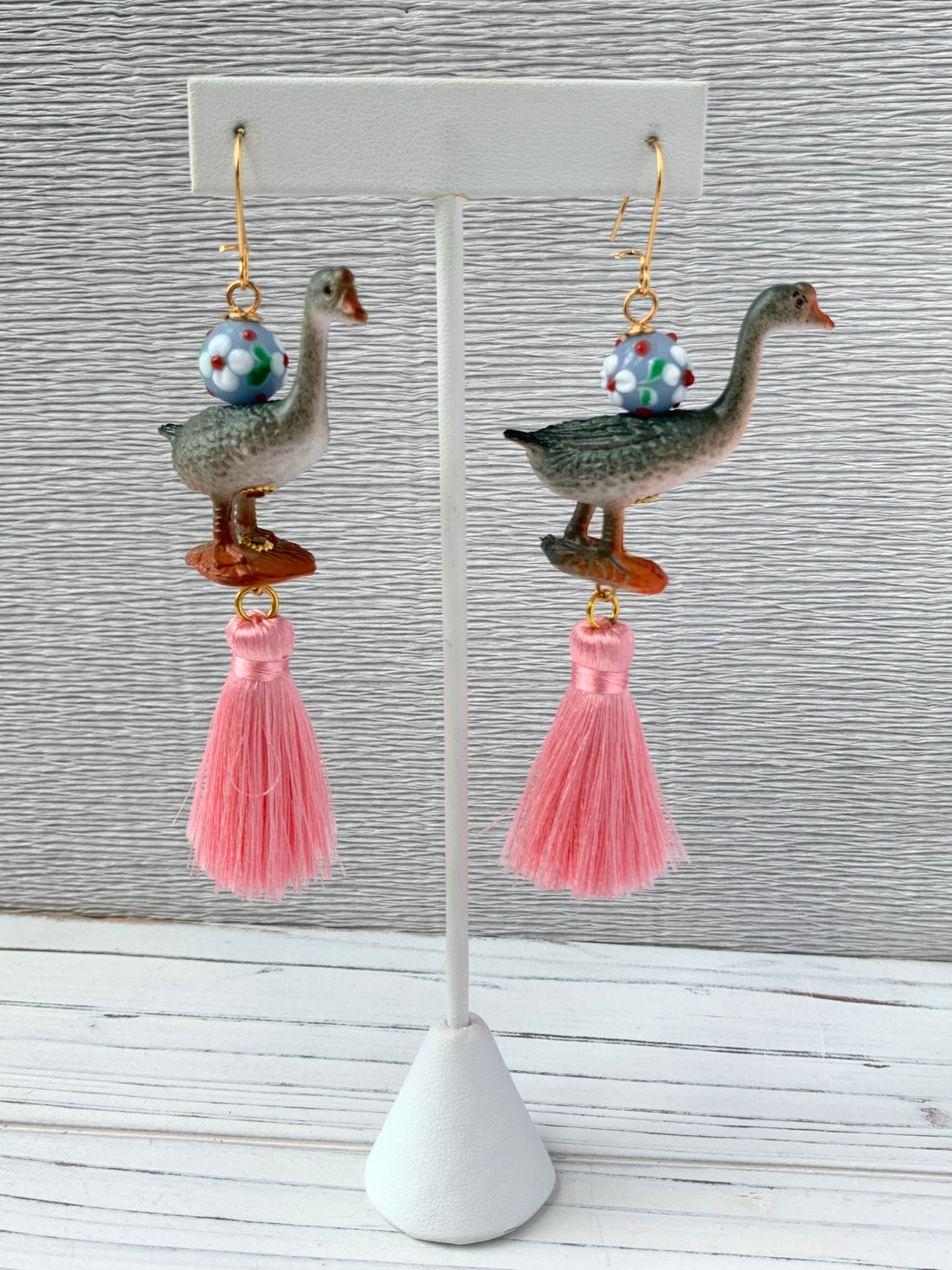 Lenora Dame Silly Goose Tassel Earrings