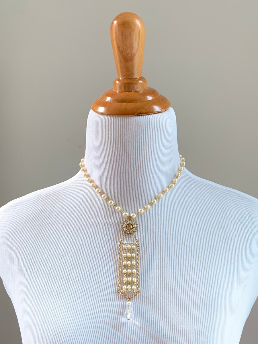 Lenora Dame Jaqueline’s Ladder Pearl Necklace