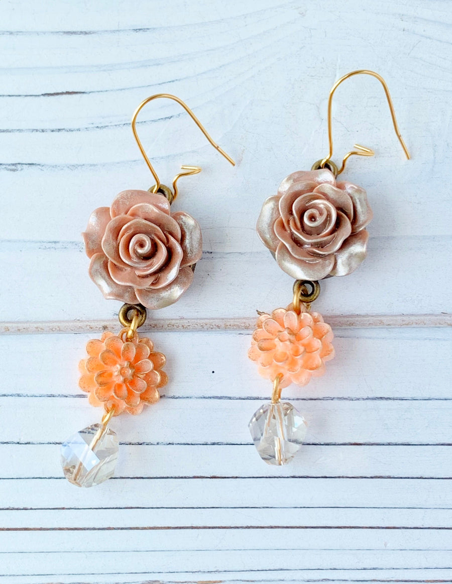 Lenora Dame Caramel Fall Bouquet Earring