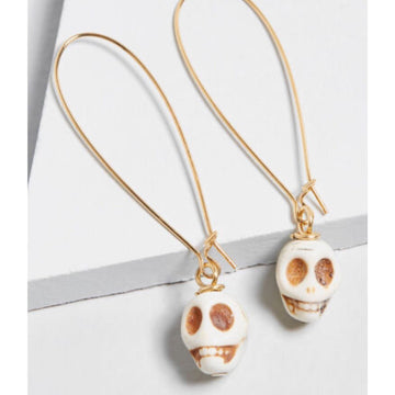 Lenora Dame Skull Earrings