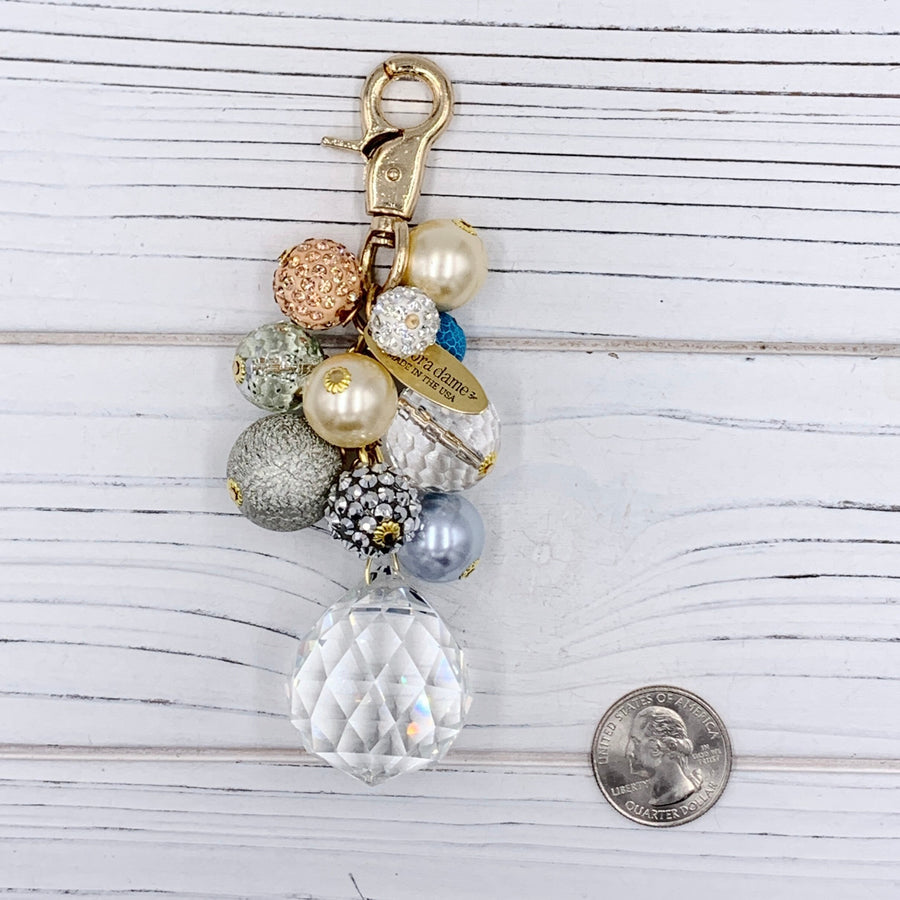 Lenora Dame Pastel Bauble Bag Charm - Keychain Charm