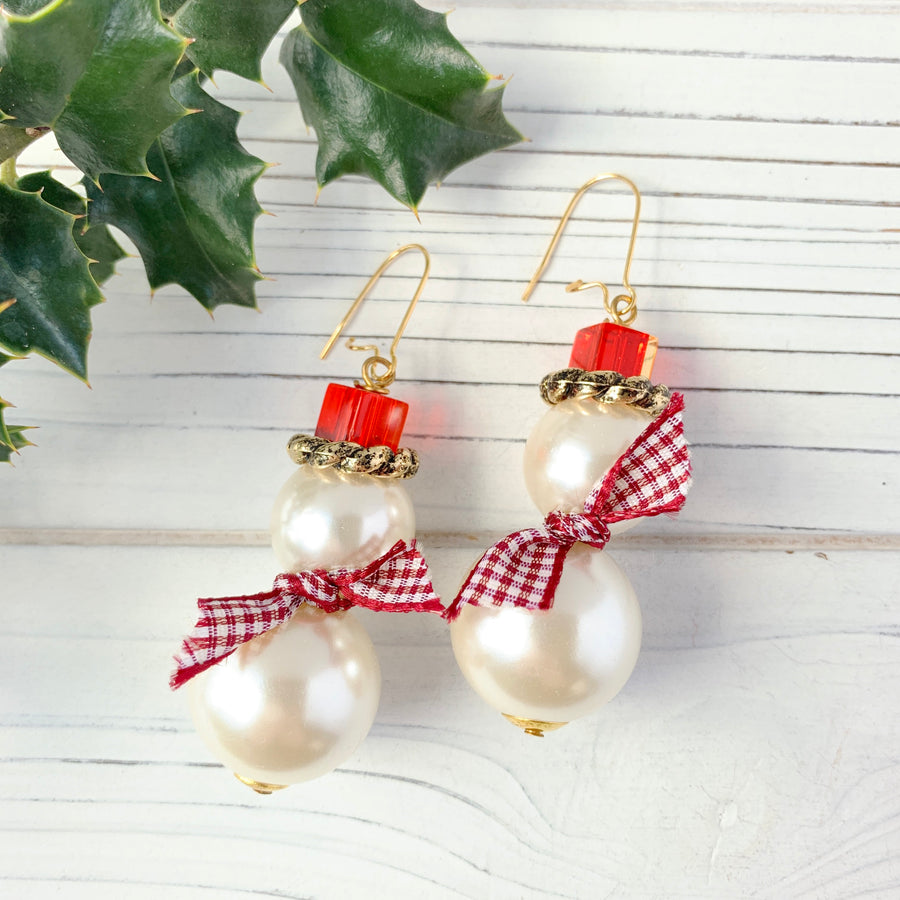 Lenora Dame Frosty The Snowman Earrings