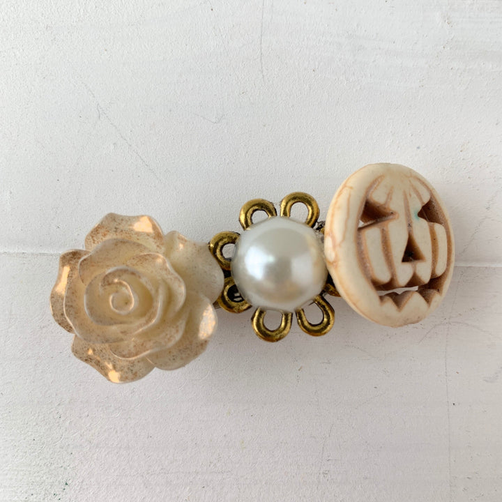 Lenora Dame LD Kids Halloween Hair Barrette in Baby Boo Pumpkin