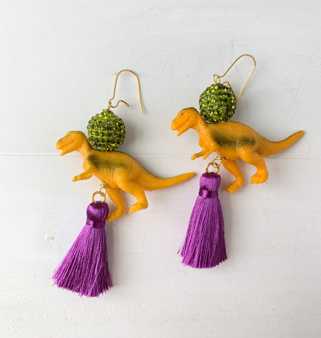 Lenora Dame Carnotauris Dinosaur Earrings