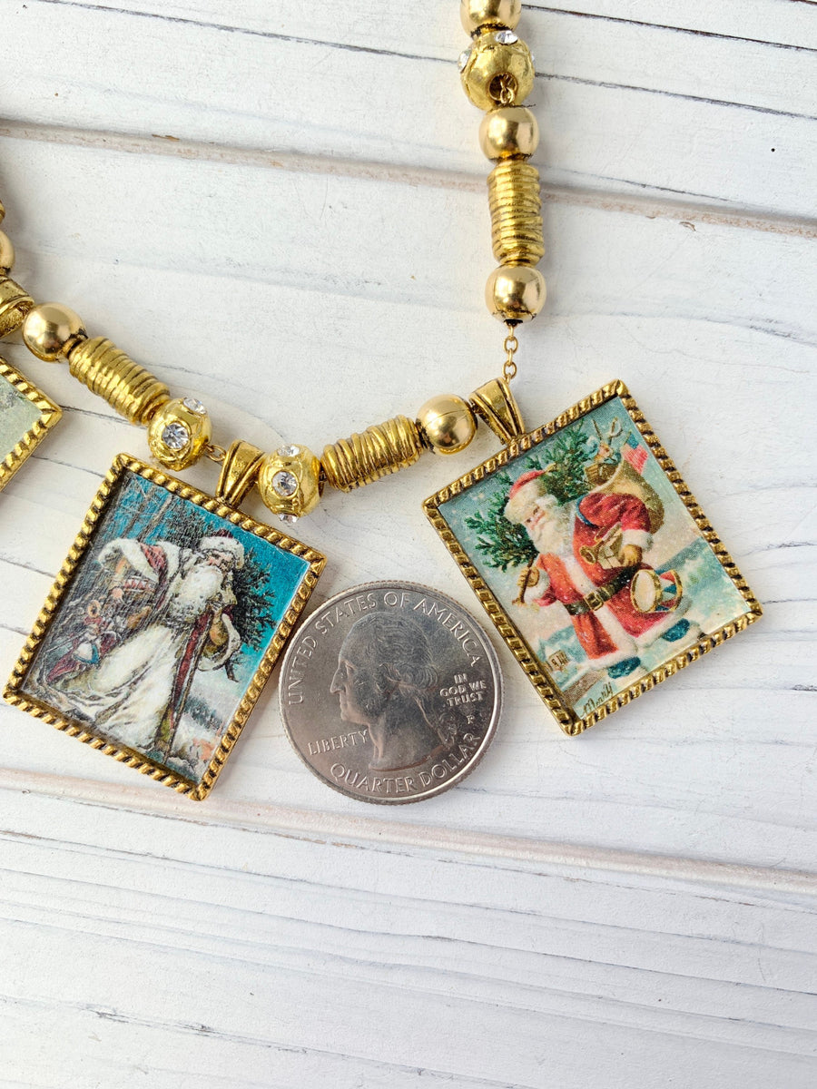 Lenora Dame Saint Nicholas Charm Necklace