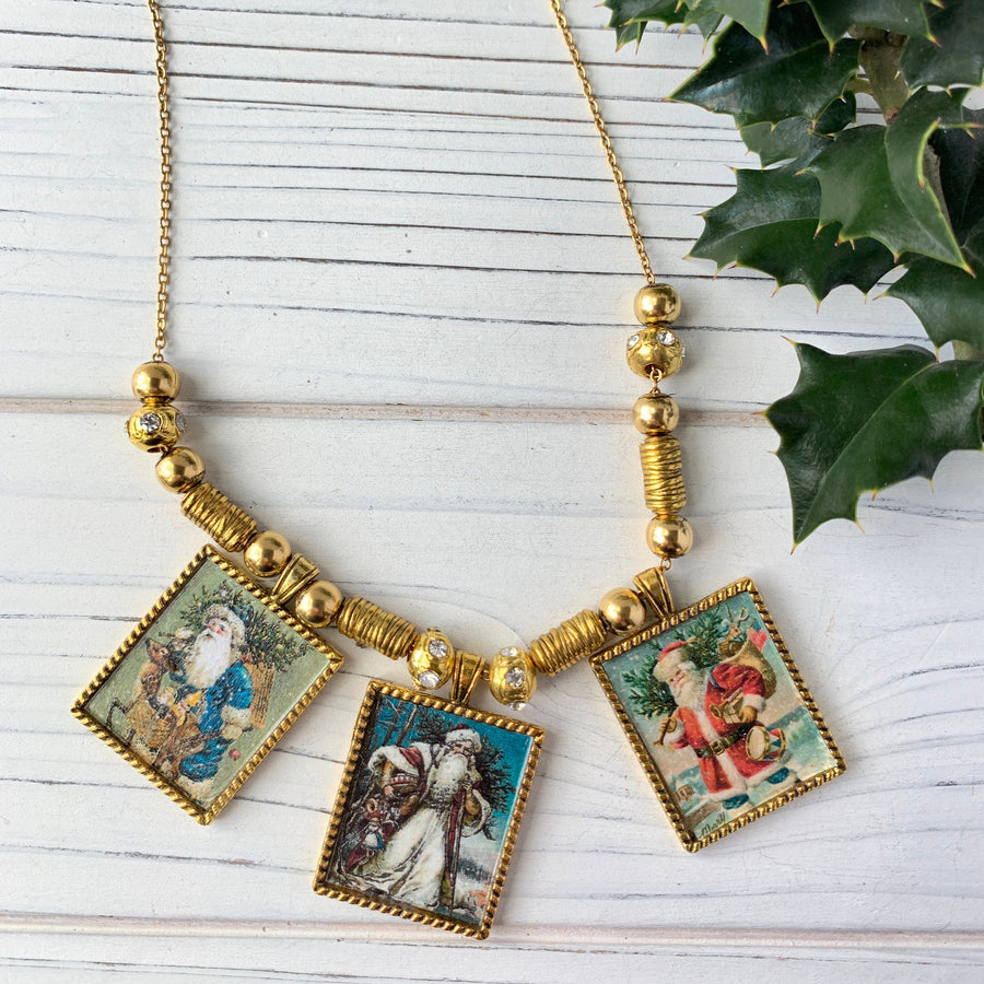 Lenora Dame Saint Nicholas Charm Necklace