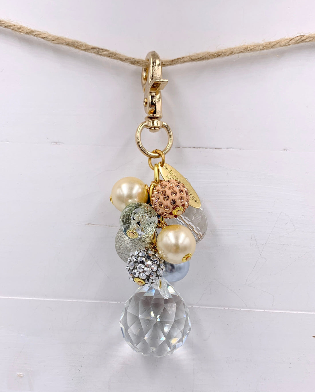 Lenora Dame Pastel Bauble Bag Charm - Keychain Charm