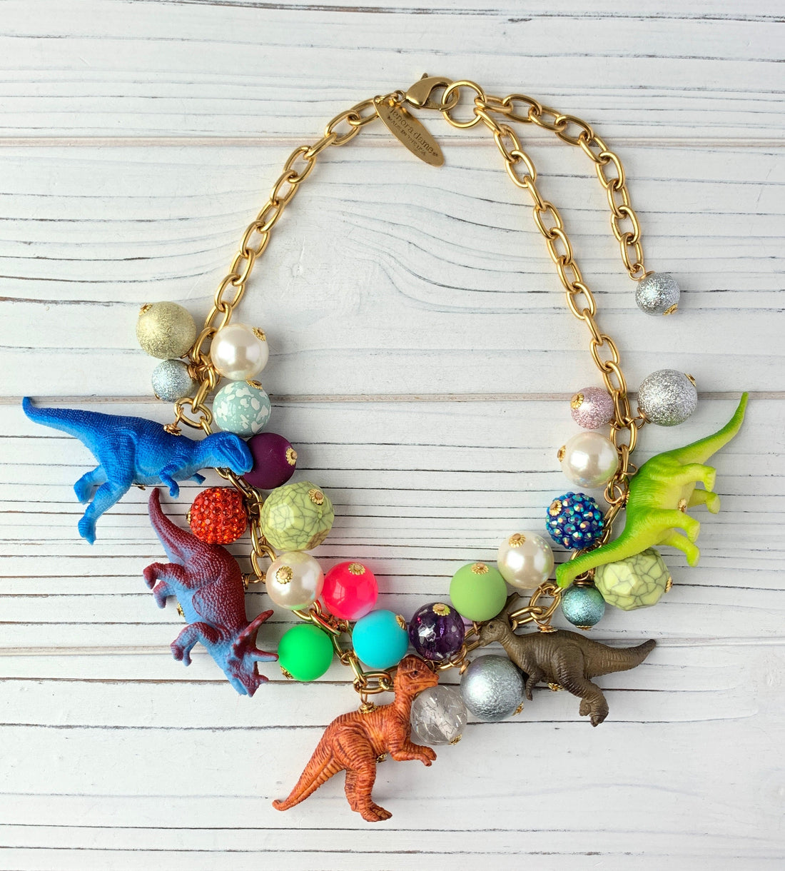 Lenora Dame Iconic Dino Dinosaur Necklace