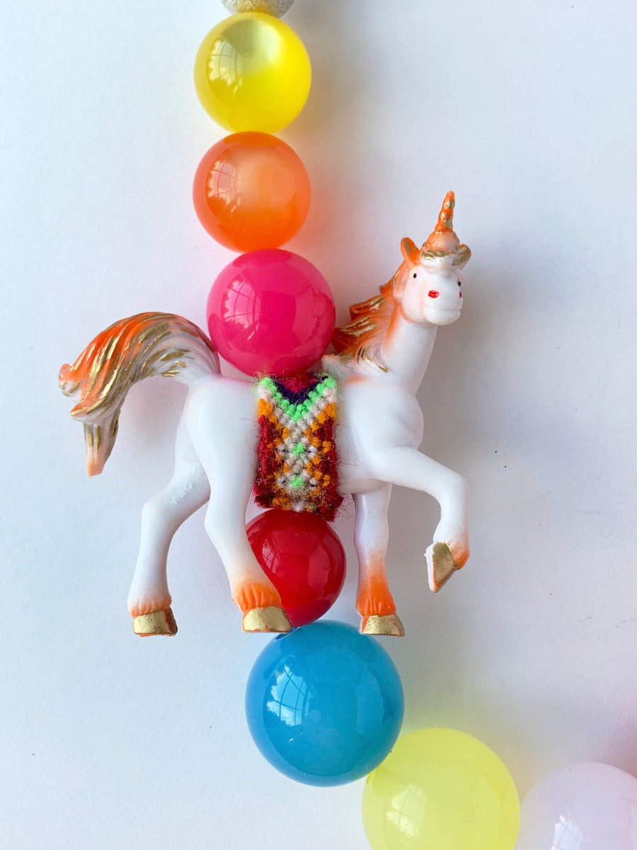 Lenora Dame Rainbow Unicorn Necklace