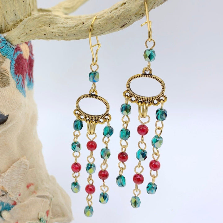 Lenora Dame Holiday Hostess Chandelier Earrings