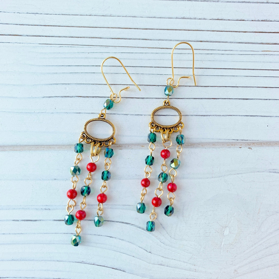 Lenora Dame Holiday Hostess Chandelier Earrings