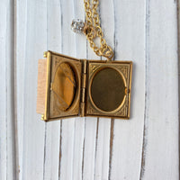Lenora Dame Wood Game Piece Locket Necklace