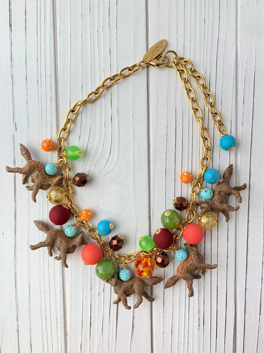 Lenora Dame Foxy Bauble Charm Necklace