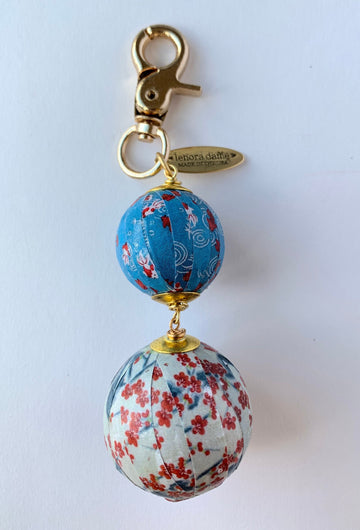 Lenora Dame Large Patchwork Handmade Purse Charm in Tokyo - One-of-a-Kind