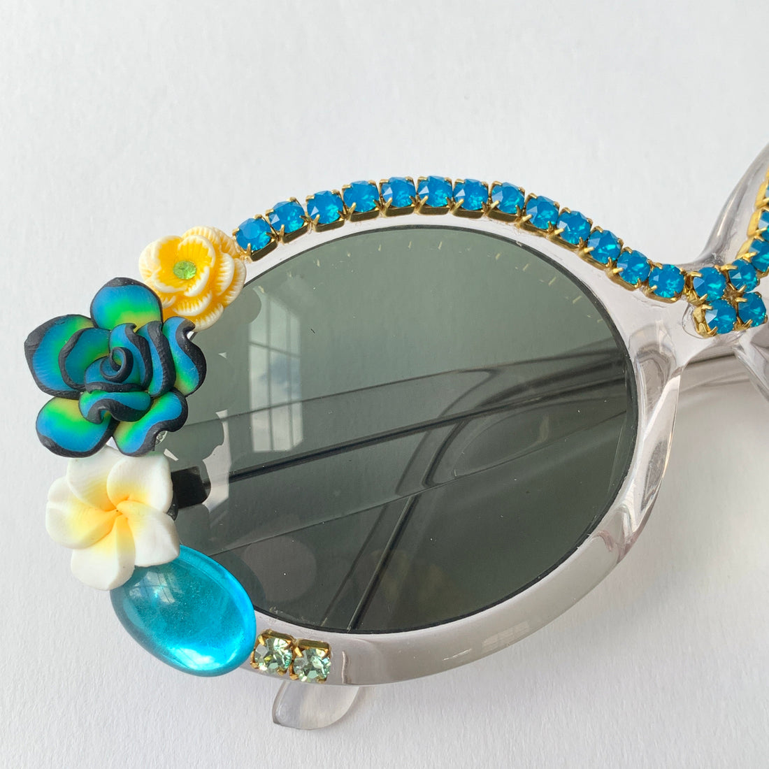 Lenora Dame Pollyanna Embellished Sunglasses