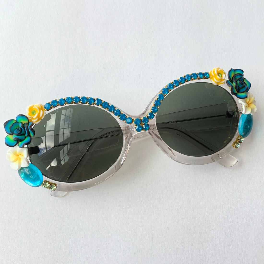 Lenora Dame Pollyanna Embellished Sunglasses