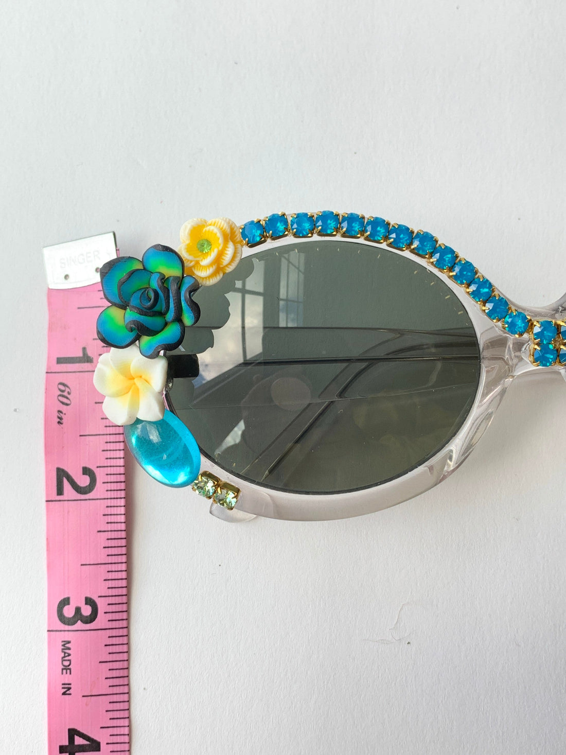 Lenora Dame Pollyanna Embellished Sunglasses