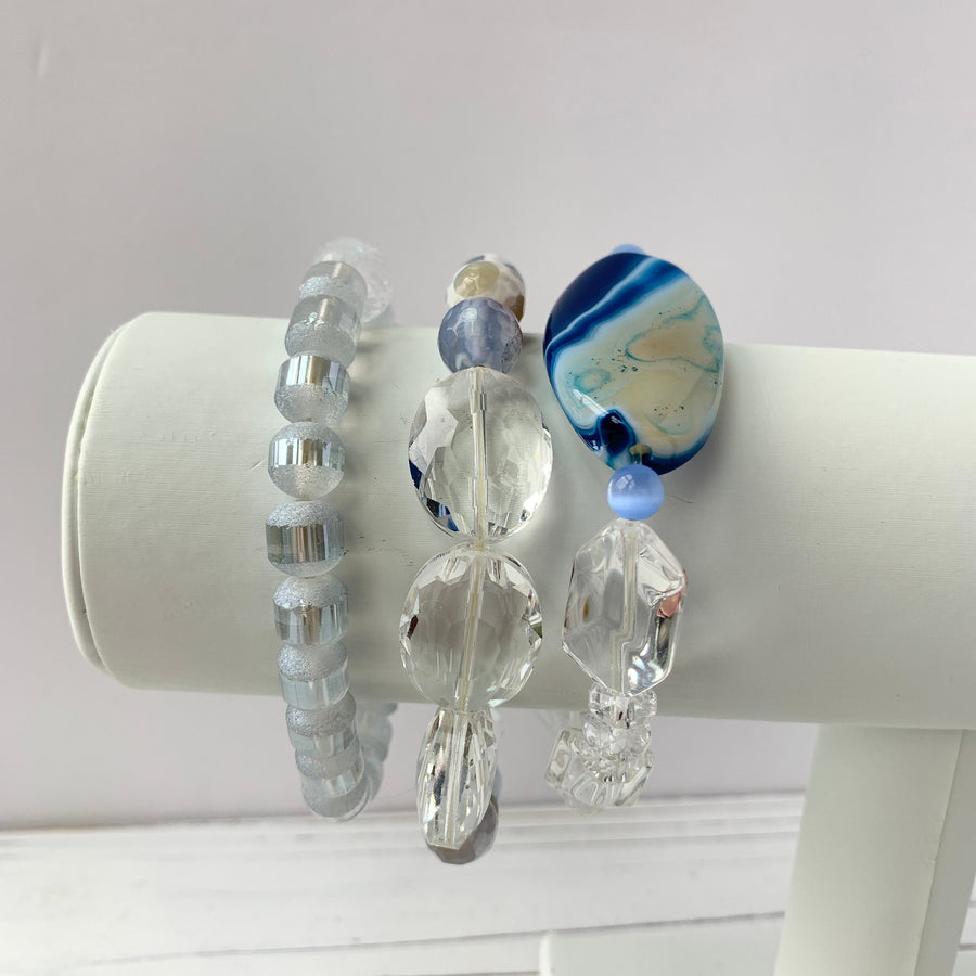 Lenora Dame 3-Piece Elsa Stretch Bracelet Set